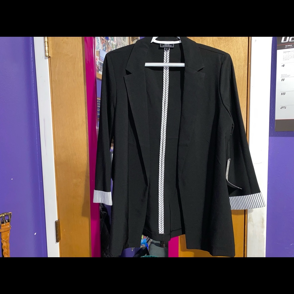 Luxury Fabric Black Blazer NWT